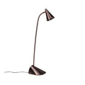 **Technische titel in het Nederlands: Elegante leeslamp met slanke voet en kegelvormige kap**